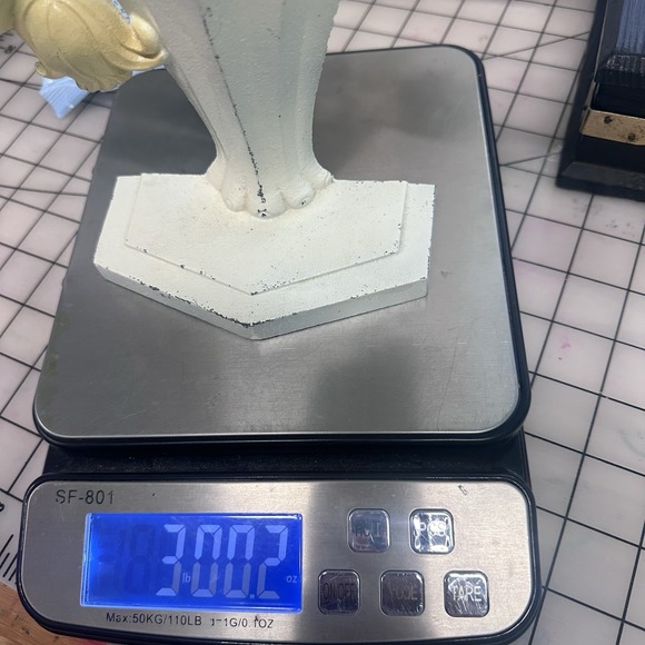 Hubley Tulips In a Vase  10" Doorstop #443 John Wright Painted Cast Iron Antique - Picture 10 of 10